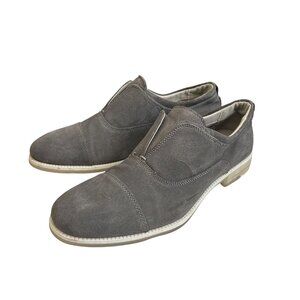 Mens Calvin Klein Gray oxford slip on shoes size 11.5